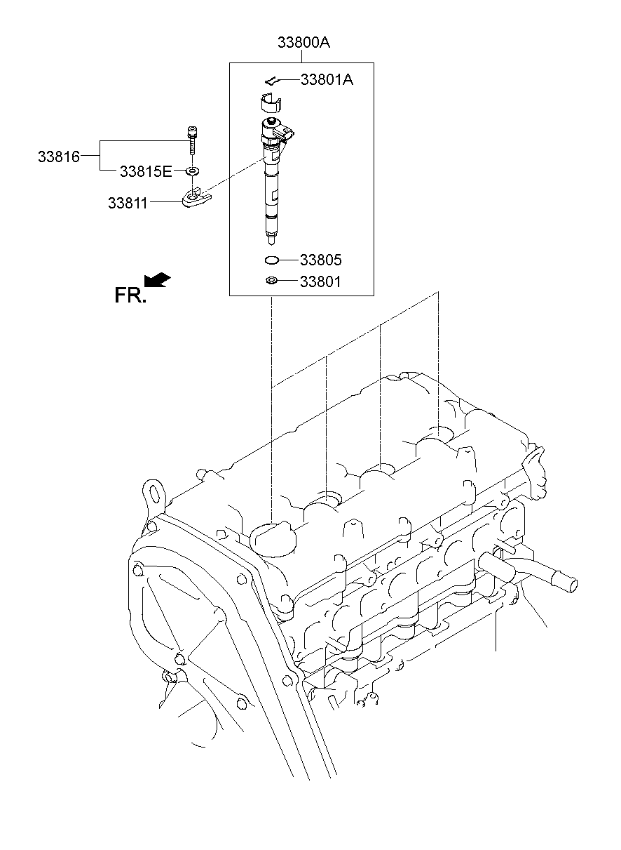 Hyundai 33813-4A000 - Tiivisterengas, suutinistukka inparts.fi