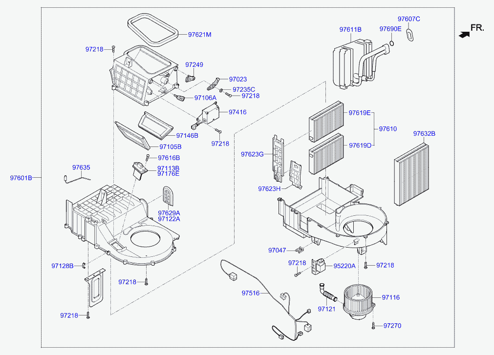 Hyundai 97619-3D200 - Suodatin, sisäilma inparts.fi