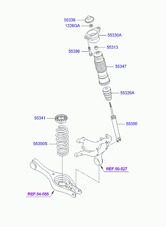 KIA 553112L200 - Iskunvaimennin inparts.fi