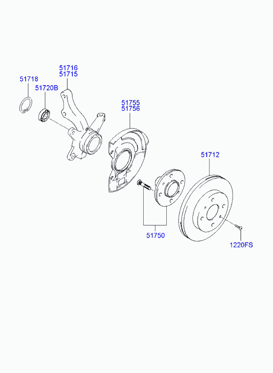 KIA 51712-1C000 - Jarrulevy inparts.fi