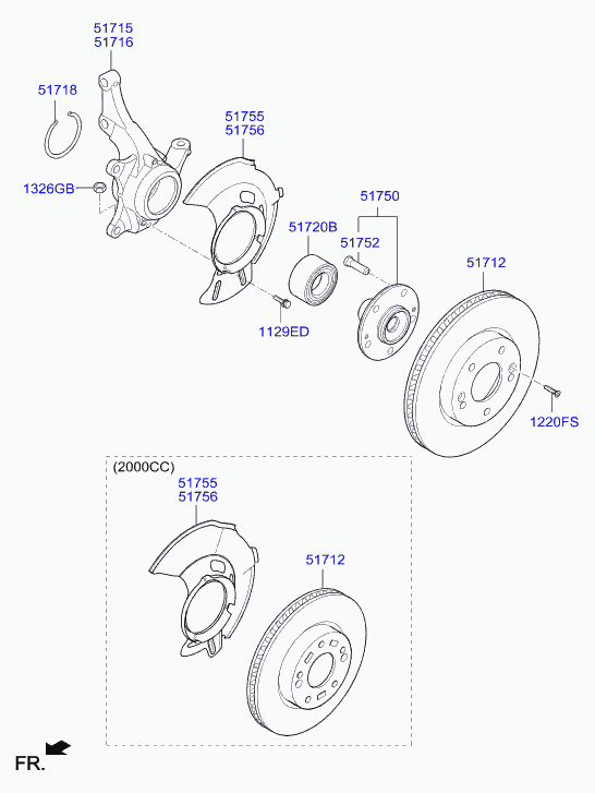 Hyundai 51712-M0000 - Jarrulevy inparts.fi