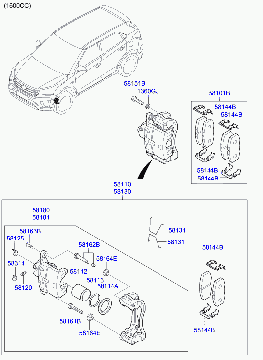 Hyundai 58101-M0A00 - Jarrupala, levyjarru inparts.fi