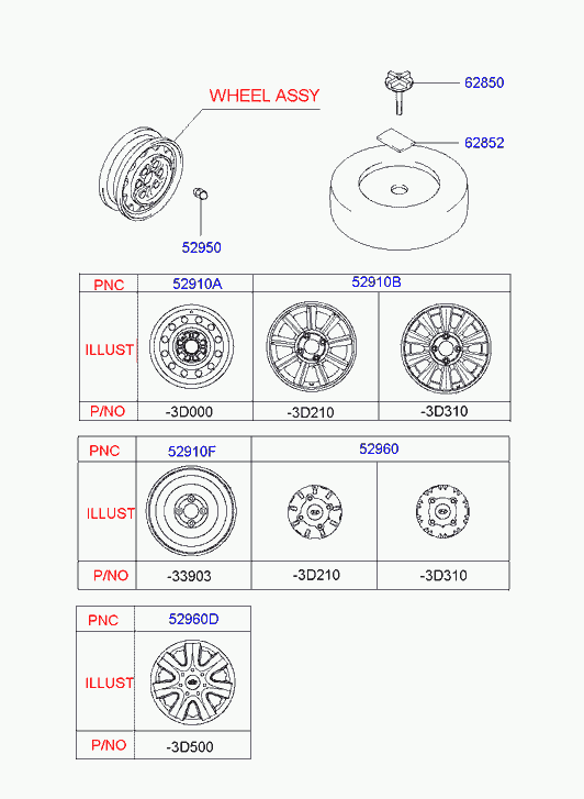 Hyundai 52951-11210 - Pyörän mutteri inparts.fi