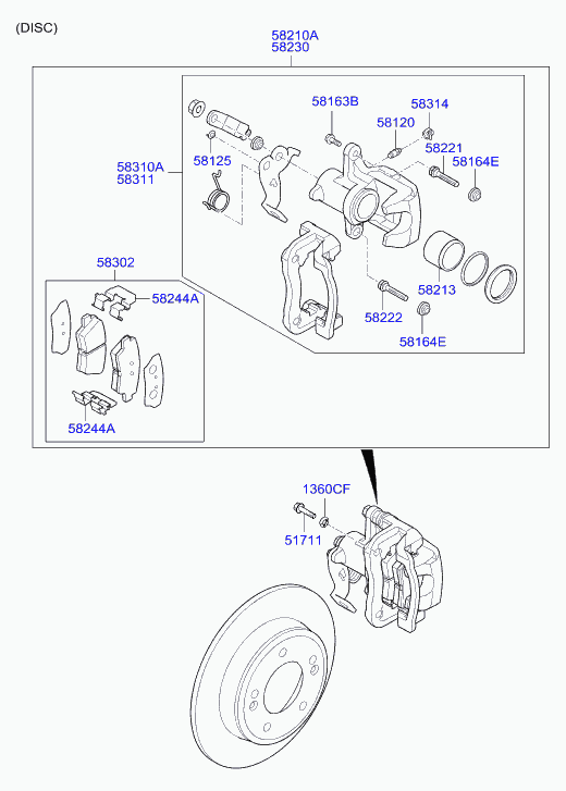 KIA 58302 A6A30 - Jarrupala, levyjarru inparts.fi