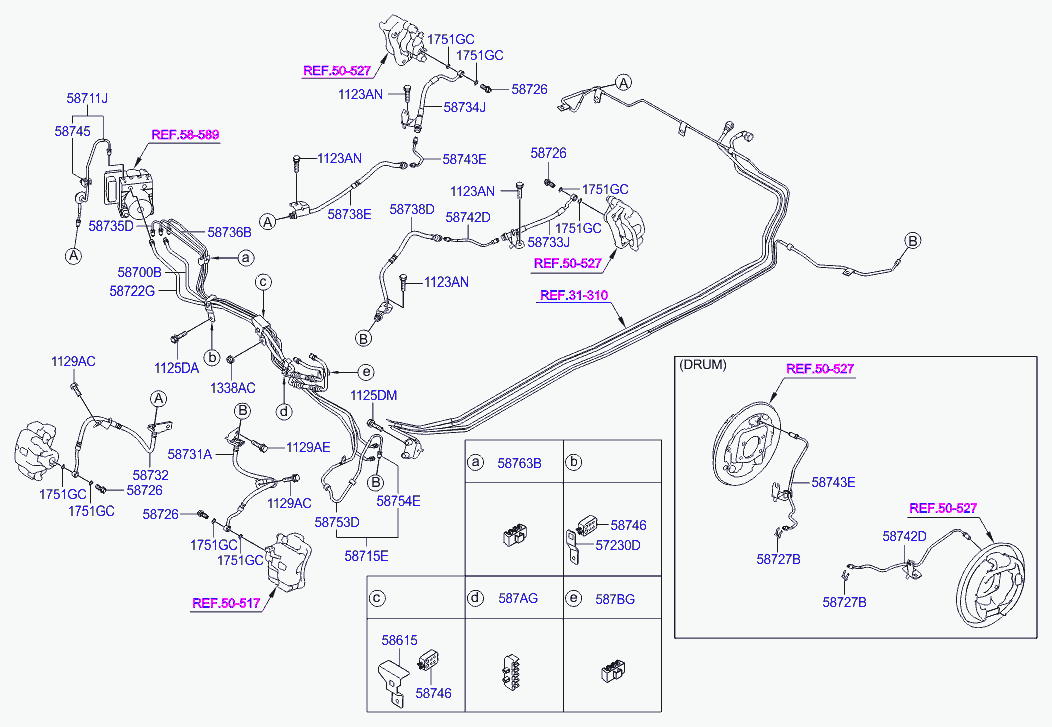 KIA 58732-1J000 - Jarruletku inparts.fi