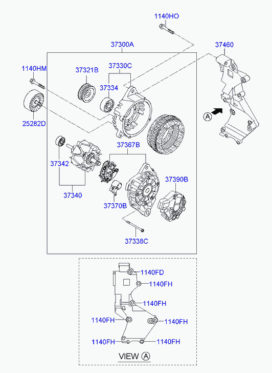 Hyundai 37334-2B100 - Pyöränlaakeri inparts.fi