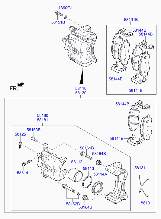 Hyundai 58101-H5A25 - Jarrupala, levyjarru inparts.fi