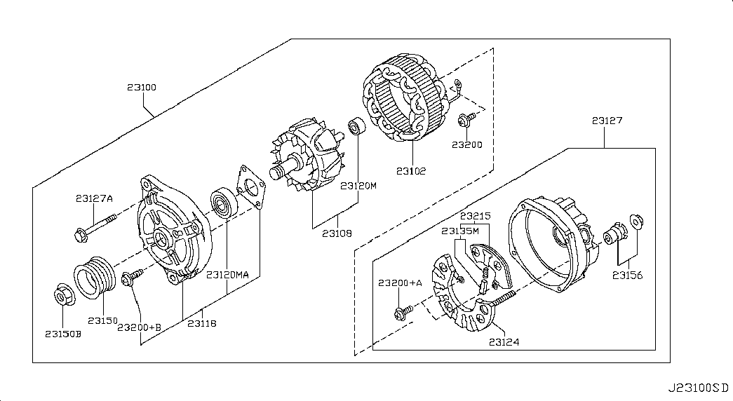 NISSAN 23215-1AA1A - Jänniteensäädin inparts.fi