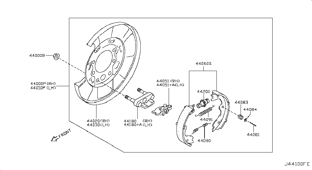 NISSAN D4060JN00A - Jarrukenkäsarja, seisontajarru inparts.fi