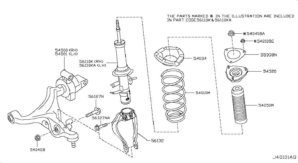 NISSAN 54320-1CA0D - Iskunvaimentimen hela inparts.fi