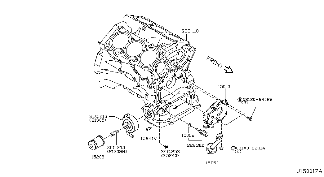 RENAULT 1520865F1A - Öljynsuodatin inparts.fi