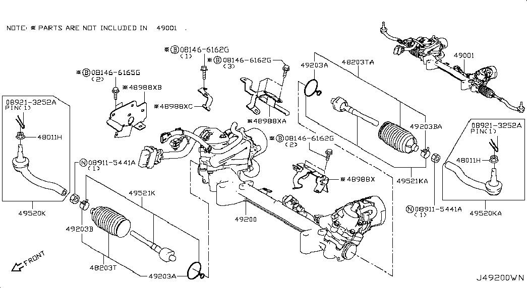 NISSAN D8520-4GA0A - Raidetangon pää inparts.fi