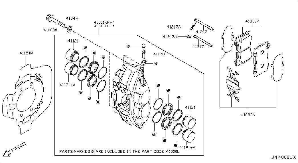 NISSAN D1060JL00K - Jarrupala, levyjarru inparts.fi