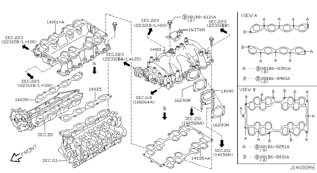 NISSAN 16175-AR200 - Tiiviste, imusarjan kotelo inparts.fi