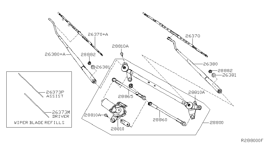 NISSAN 288904Z800 - Pyyhkijänsulka inparts.fi