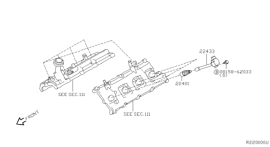 NISSAN 22401 5M014 - Sytytystulppa inparts.fi