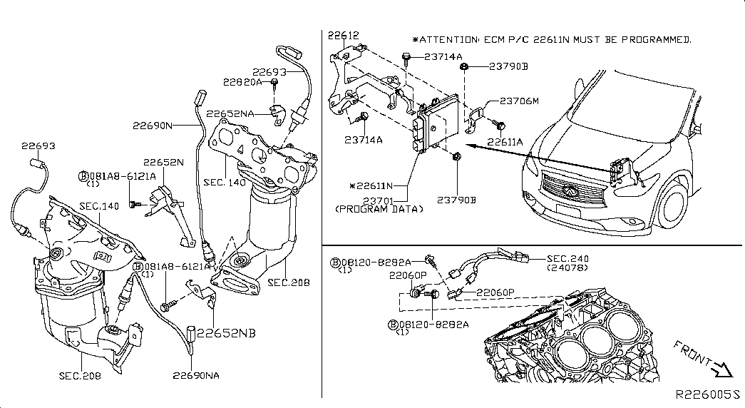 NISSAN 226933RC0A - Lambdatunnistin inparts.fi