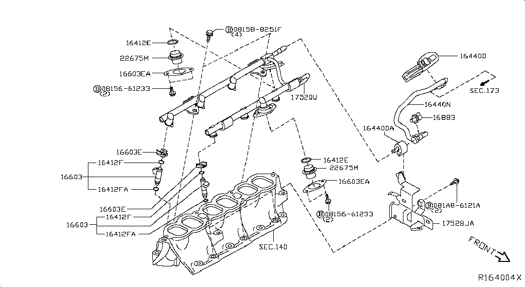 NISSAN 166188J00A - Tiiviste, imusarja inparts.fi