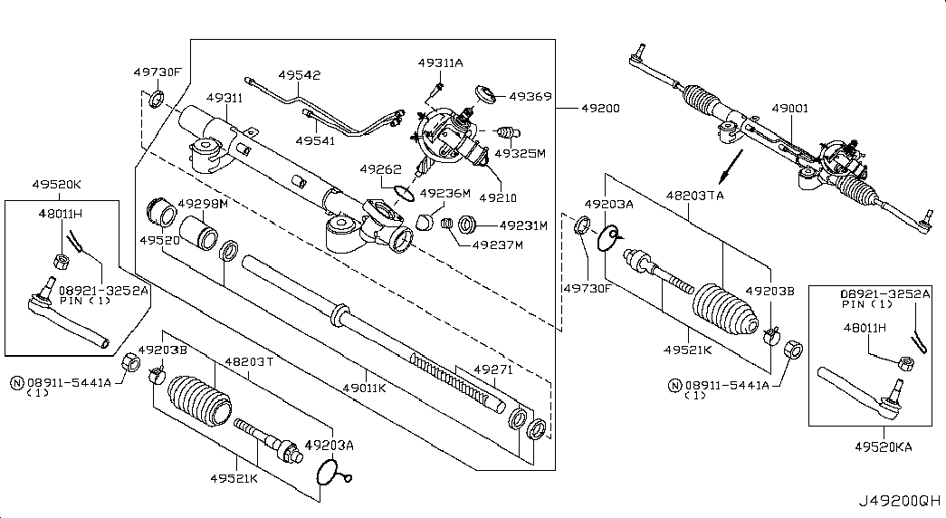 NISSAN D8640-EG00C - Raidetangon pää inparts.fi