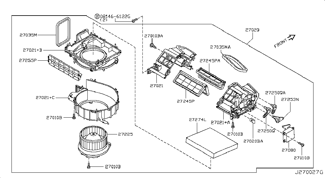 NISSAN 27225JK61A - Sisätilapuhallin inparts.fi