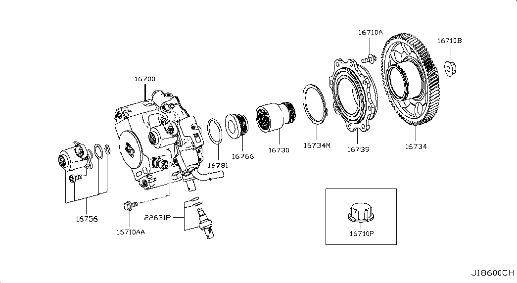 NISSAN 16781-HG00A - Tiivisterengas inparts.fi