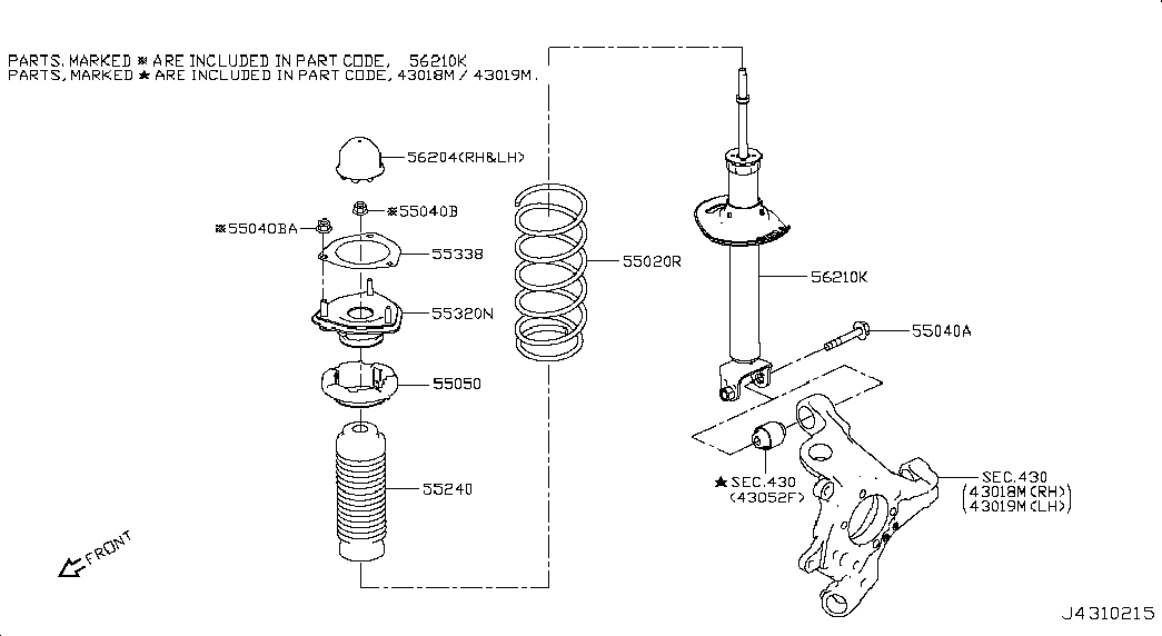 NISSAN 55338EG00A - Jousijalan tukilaakeri inparts.fi