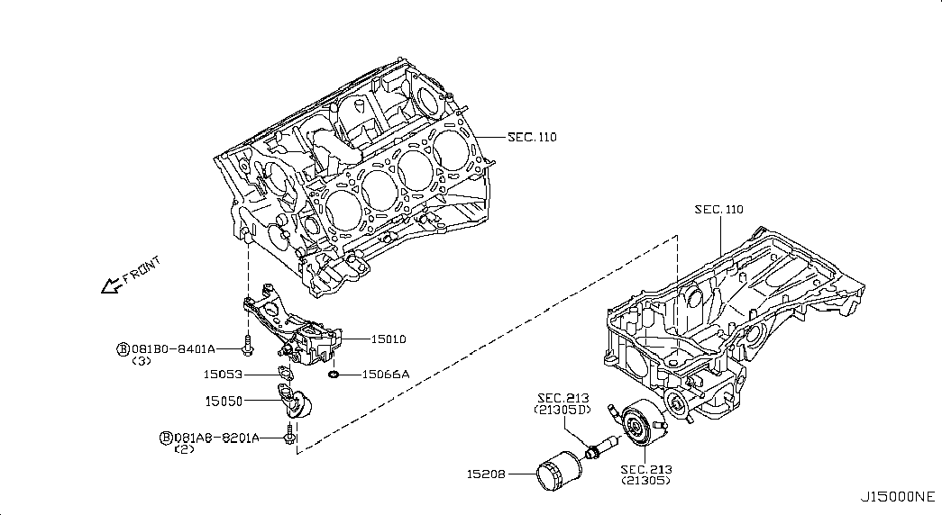 RENAULT 1520831U0B - Öljynsuodatin inparts.fi