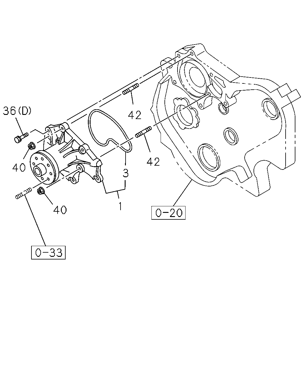 ISUZU 8-97105-012-3 - Vesipumppu inparts.fi