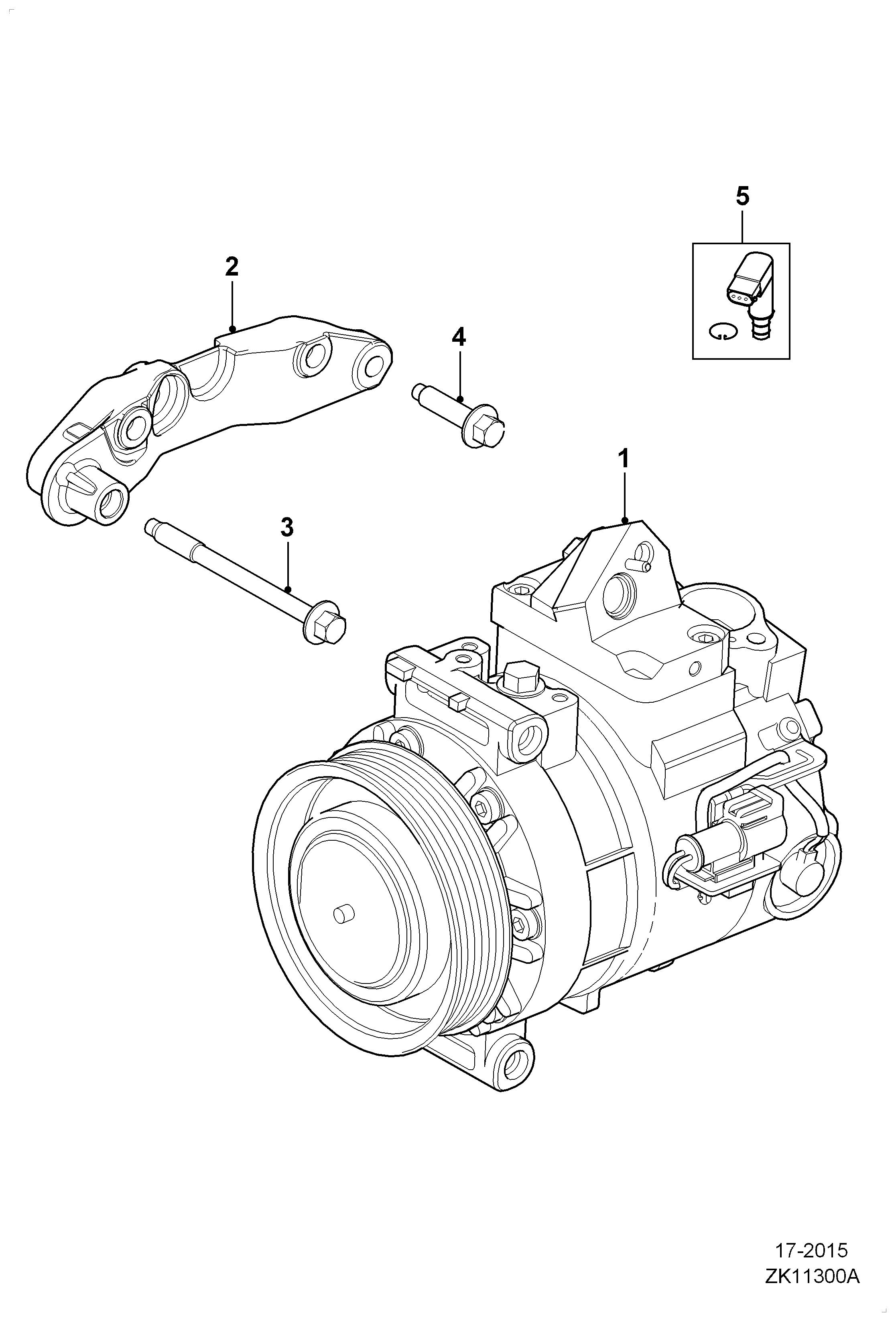 FORD C2Z4345 - Kompressori, ilmastointilaite inparts.fi