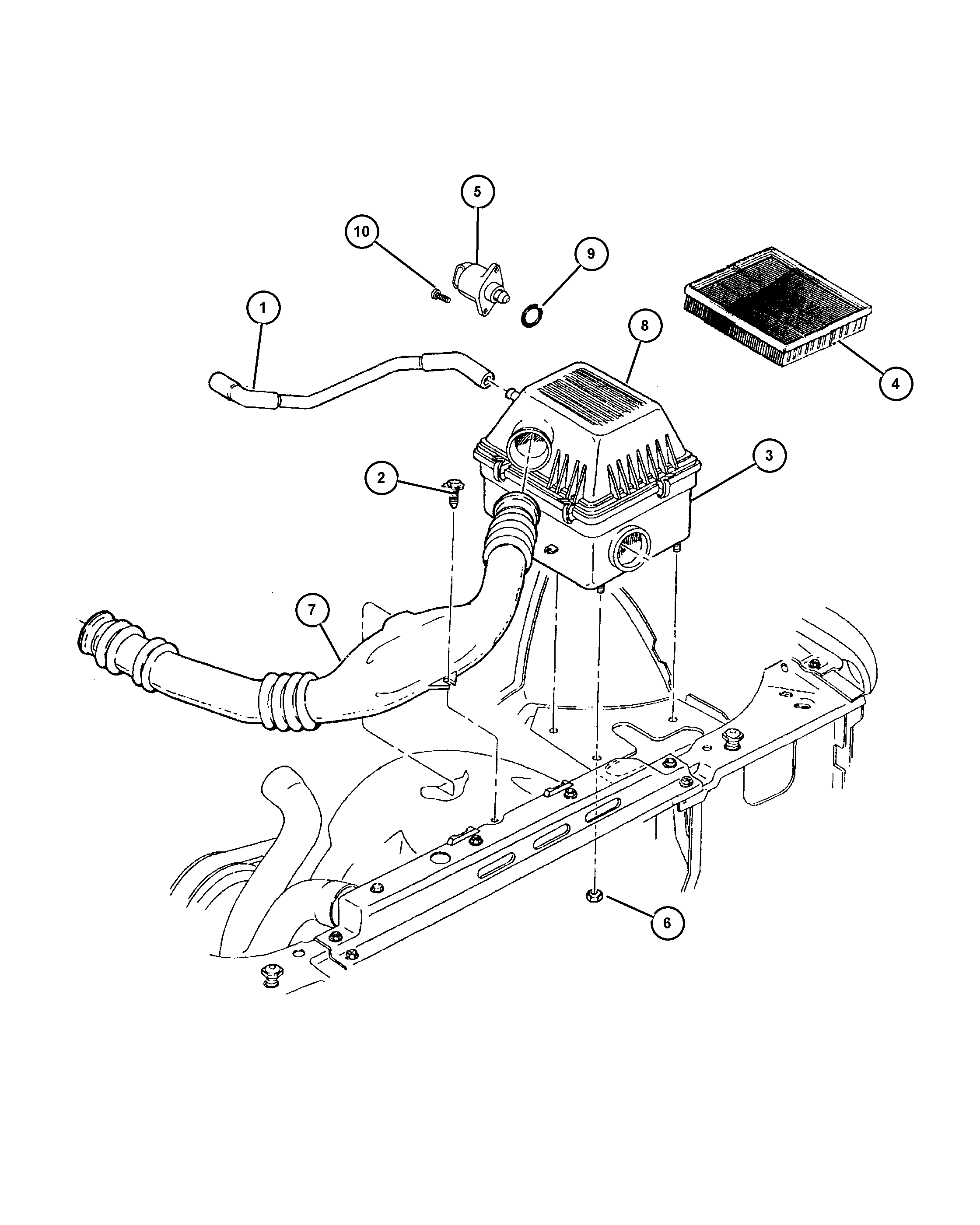 NISSAN 5303 0688 - Ilmansuodatin inparts.fi