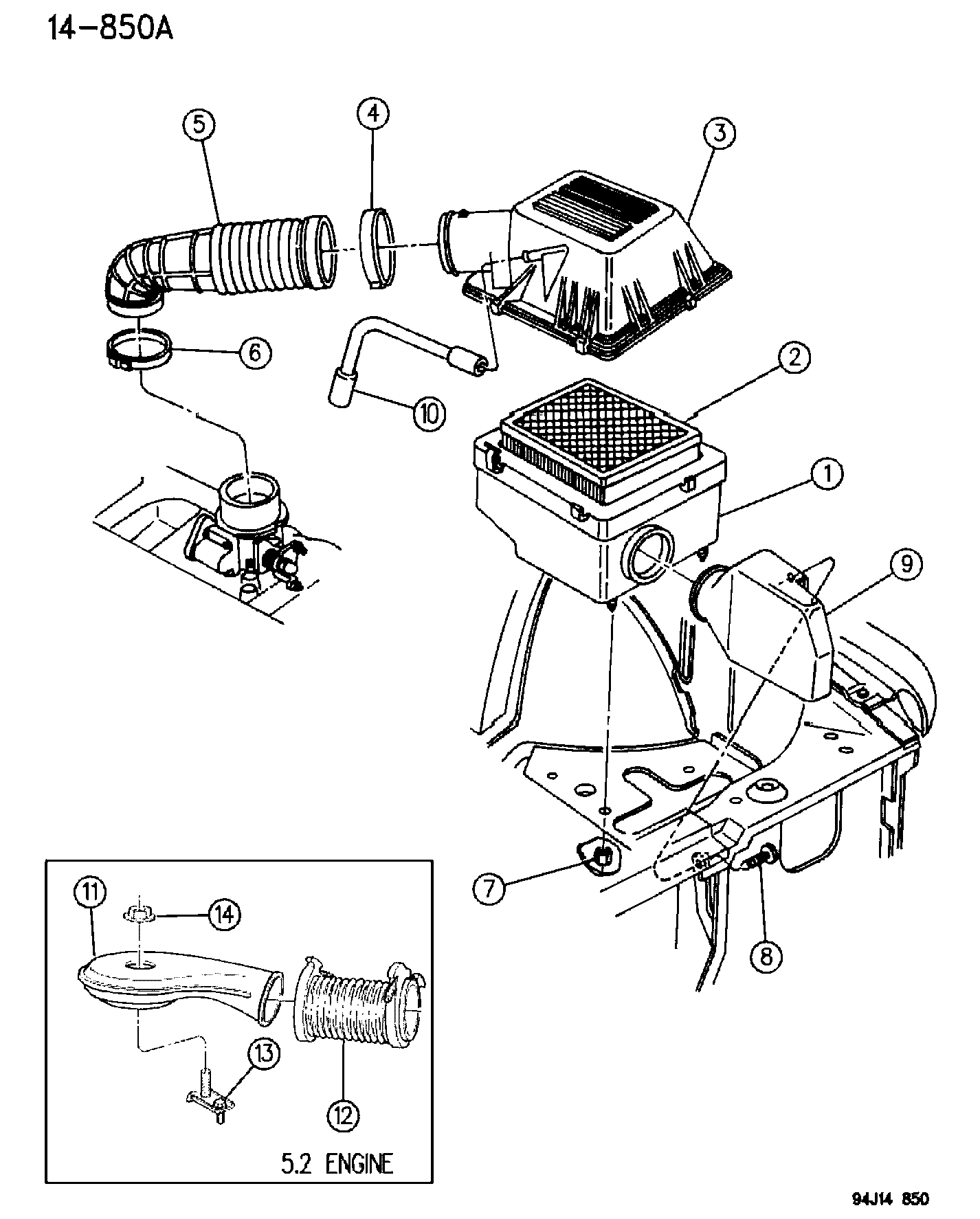 Chrysler 5300 7386 - Ilmansuodatin inparts.fi