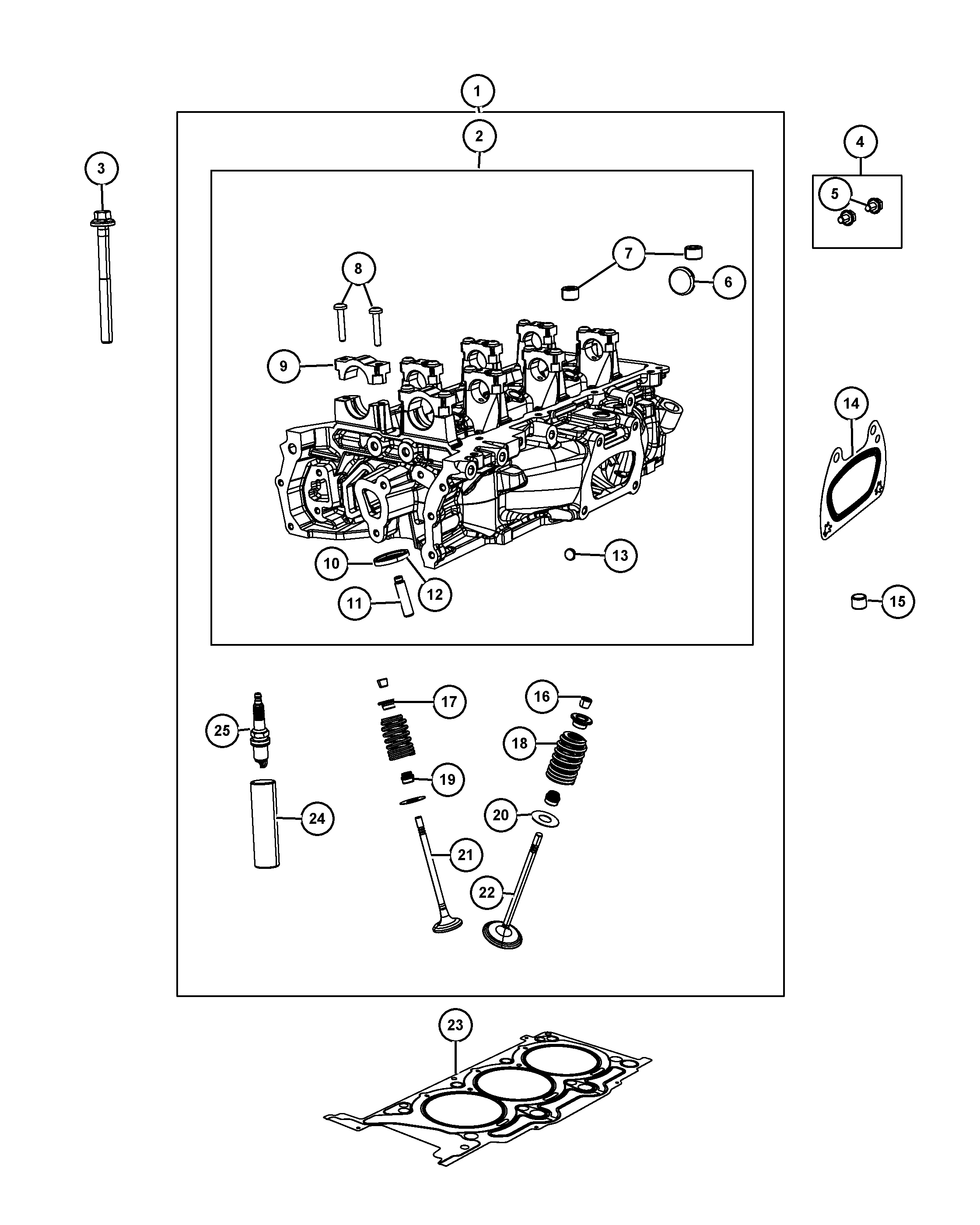 Chrysler 5184 168AB - Tiiviste, venttiilivarsi inparts.fi