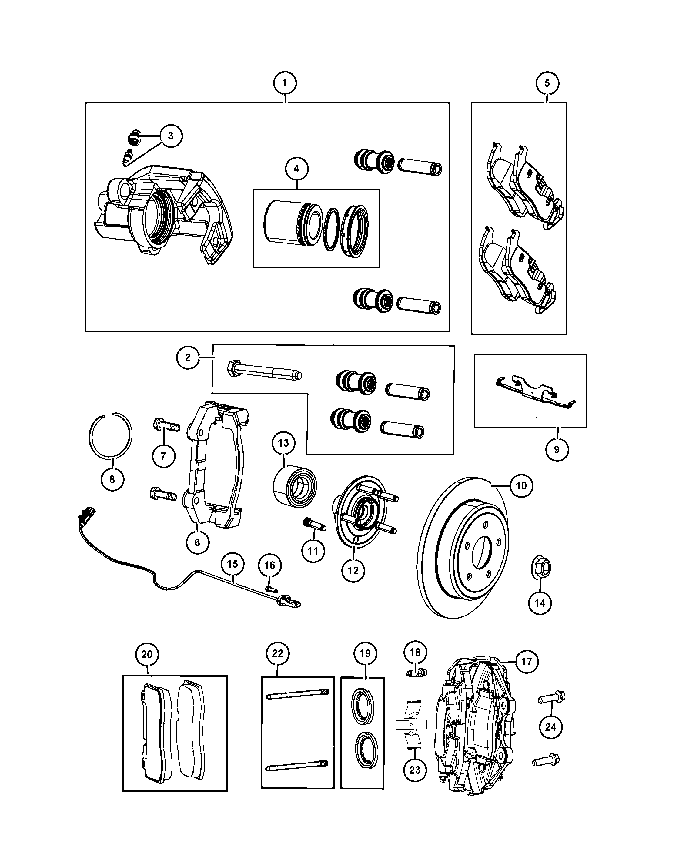 Chrysler 68146 613AA - Mäntä, jarrusatula inparts.fi