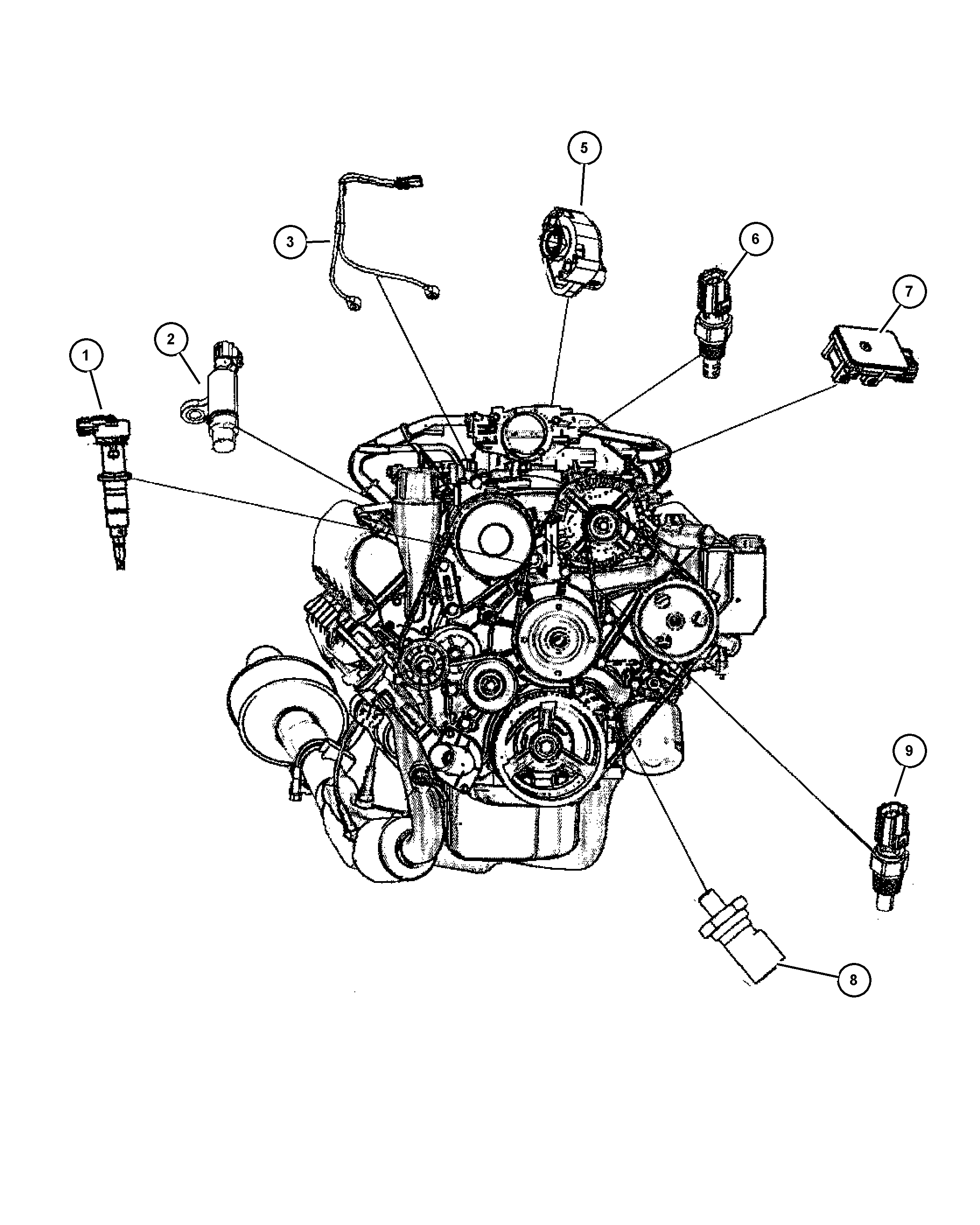 Chrysler 56028 666AA - Impulssianturi, kampiakseli inparts.fi