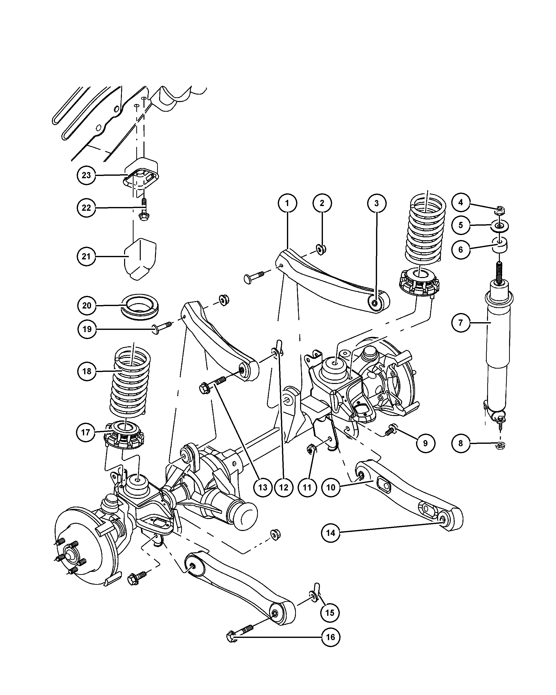 Chrysler 52088 217AB - Tukivarsi, pyöräntuenta inparts.fi