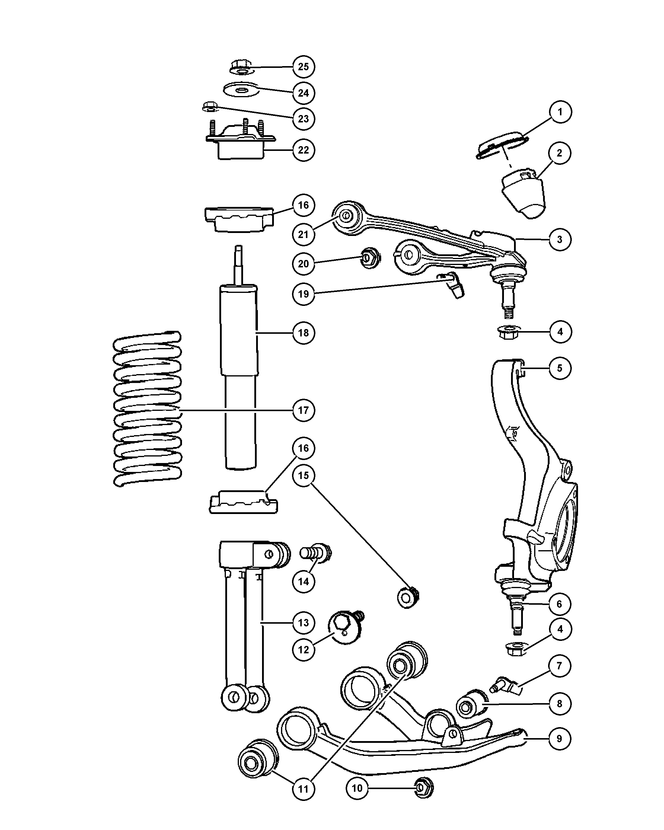 Chrysler 52088 634AB - Tukivarren hela inparts.fi