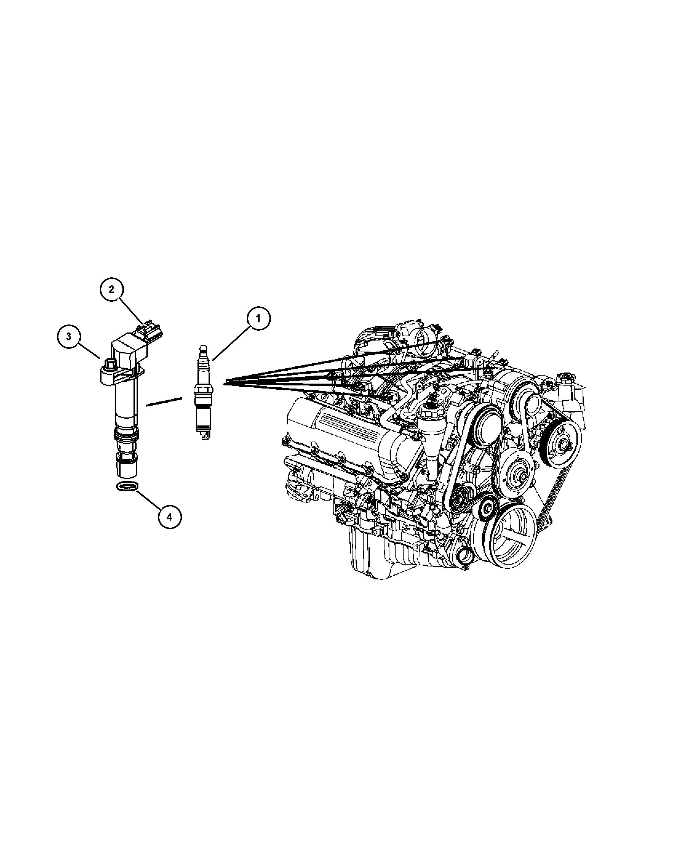 Chrysler 56028 138AF - Sytytyspuola inparts.fi