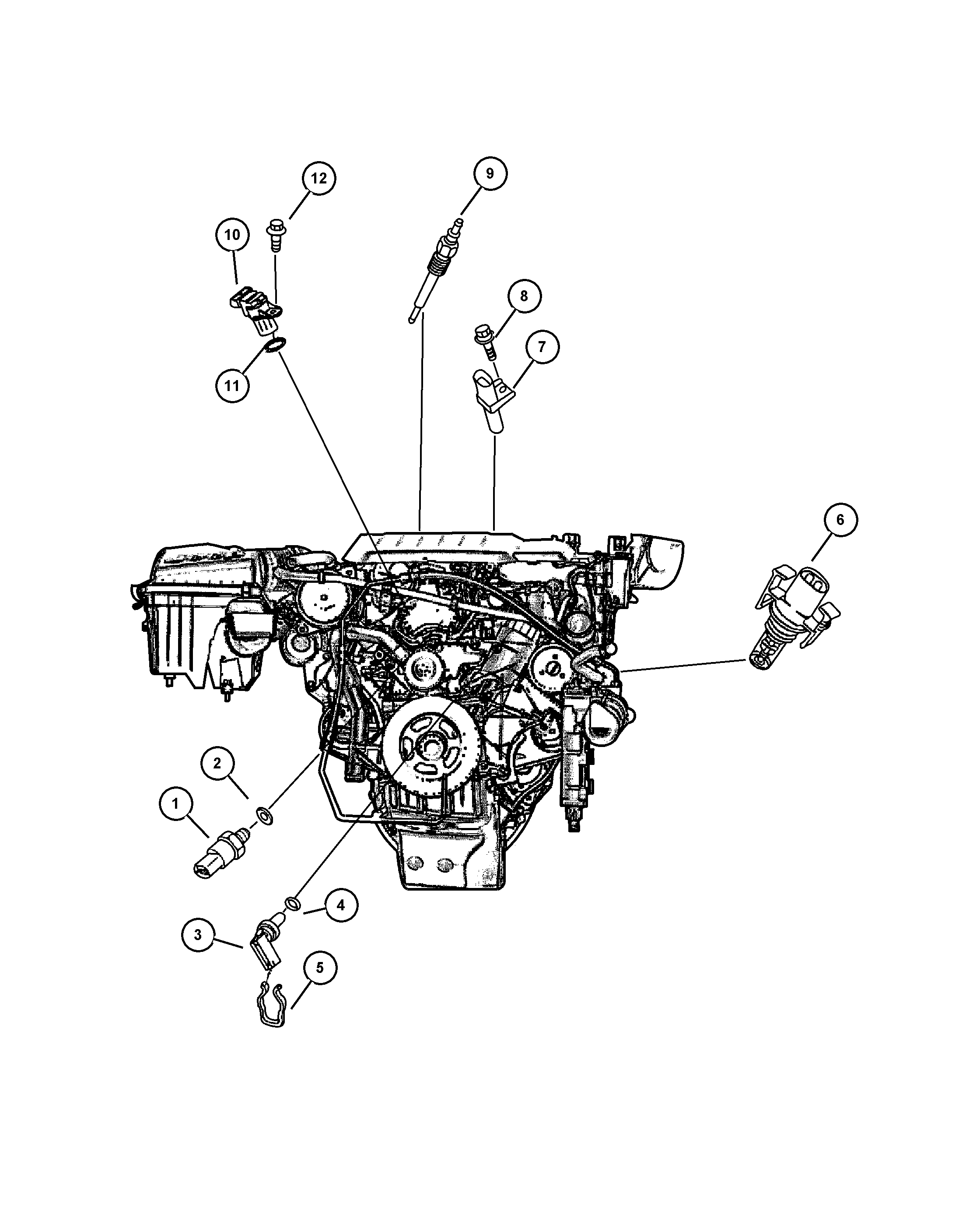 Chrysler 5080 350AA - Impulssianturi, kampiakseli inparts.fi