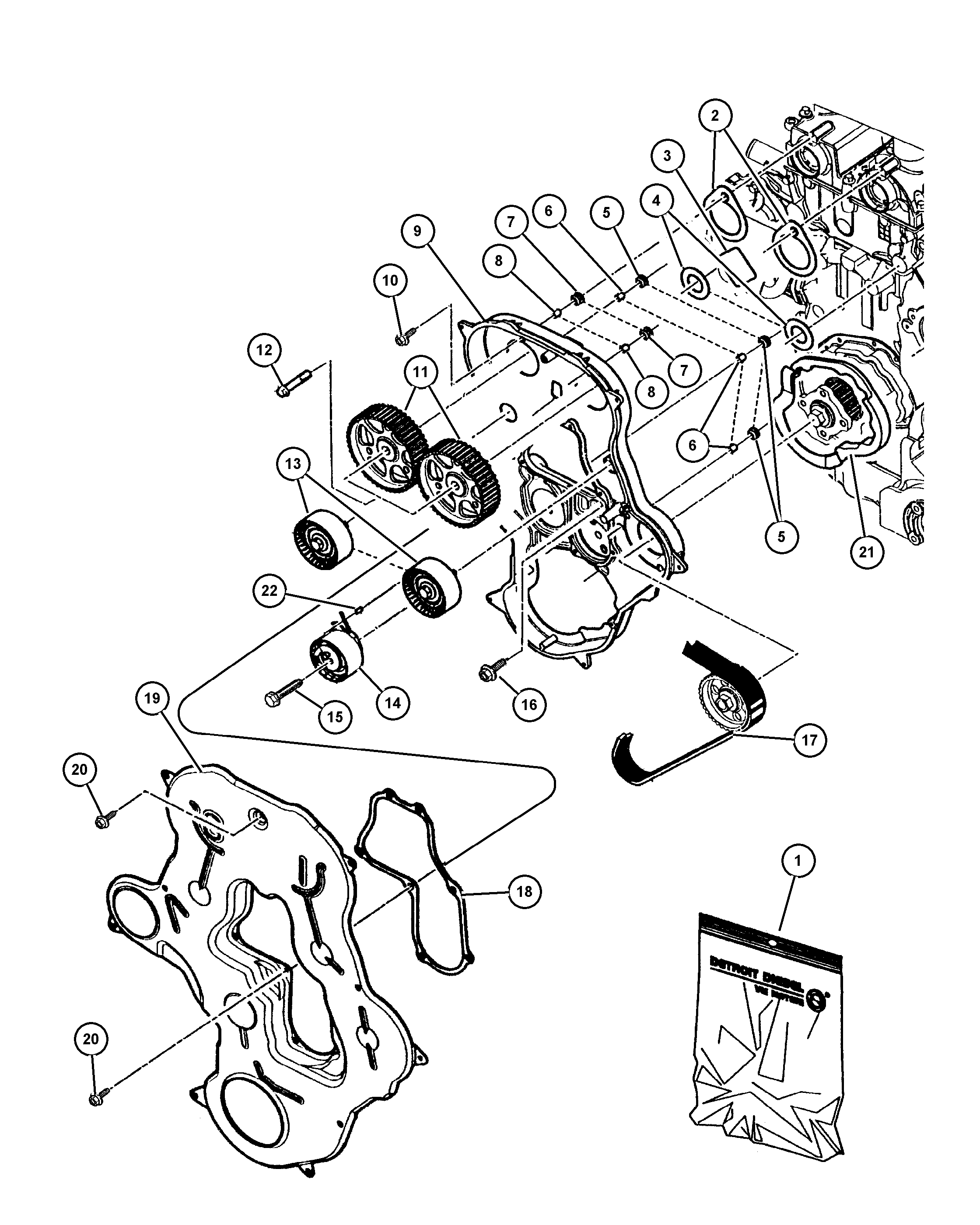 Chrysler 5139 028AA - Hammashihnasarja inparts.fi