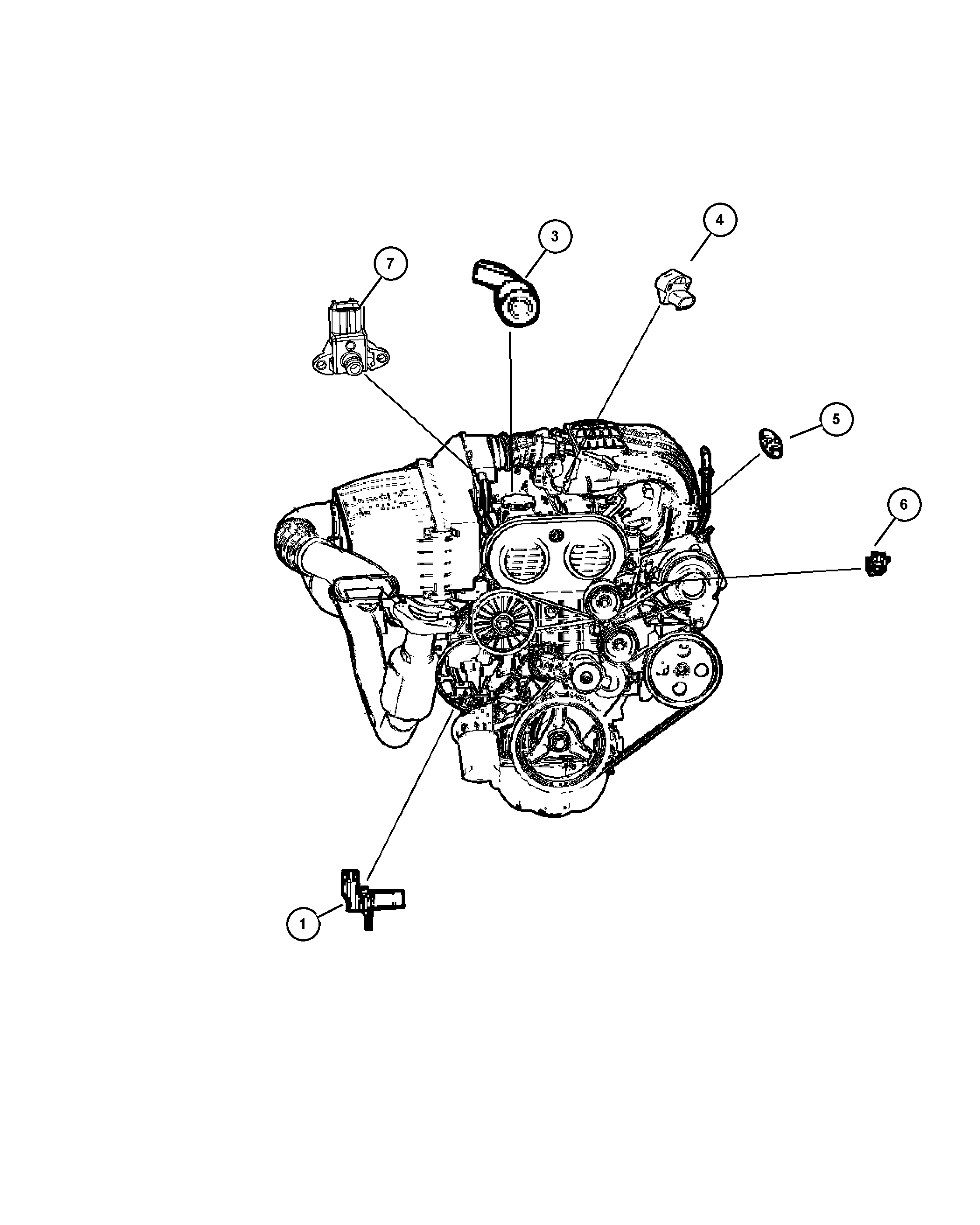 Chrysler 5269 873AB - Impulssianturi, kampiakseli inparts.fi