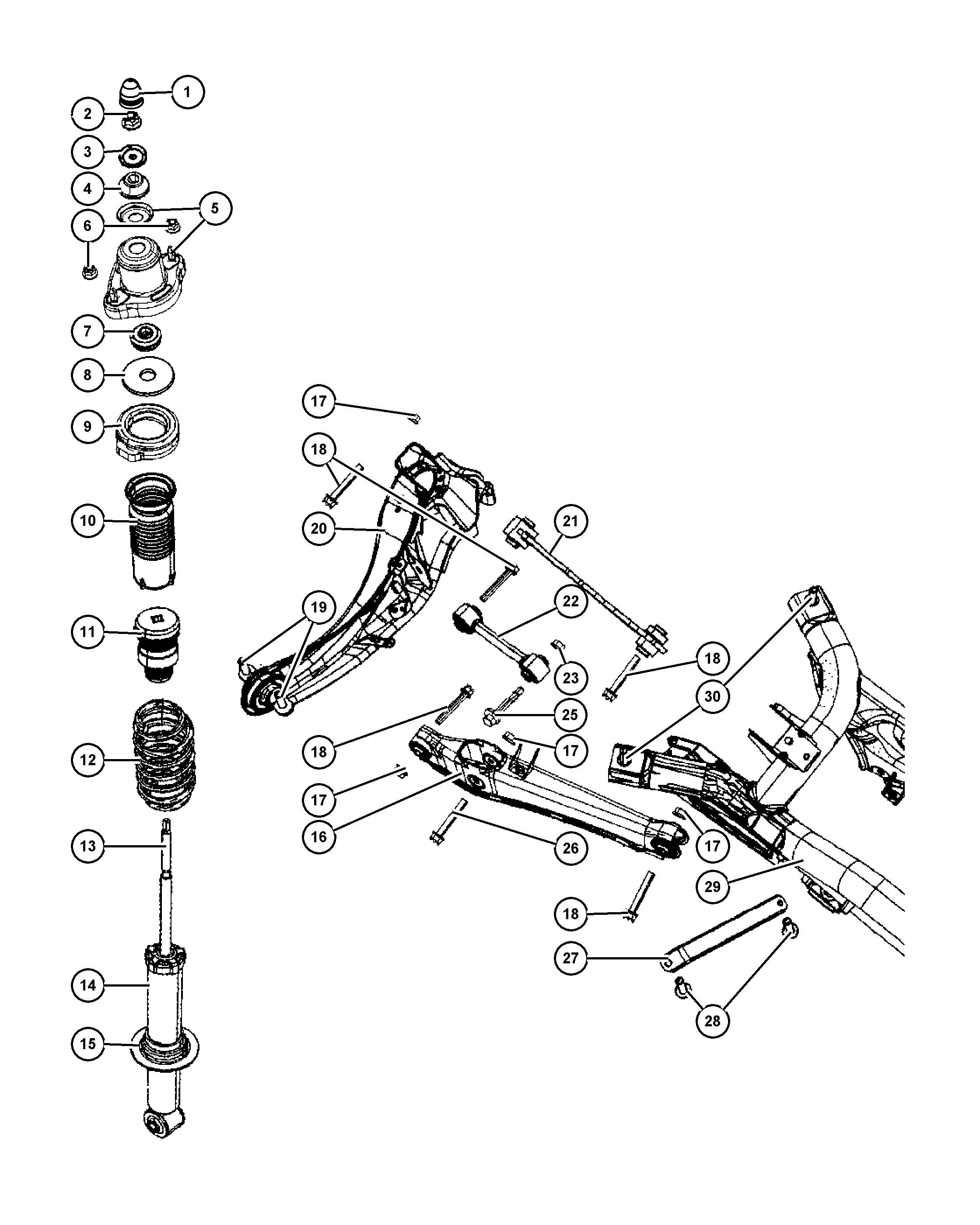 Chrysler 5105 179AE - Iskunvaimennin inparts.fi