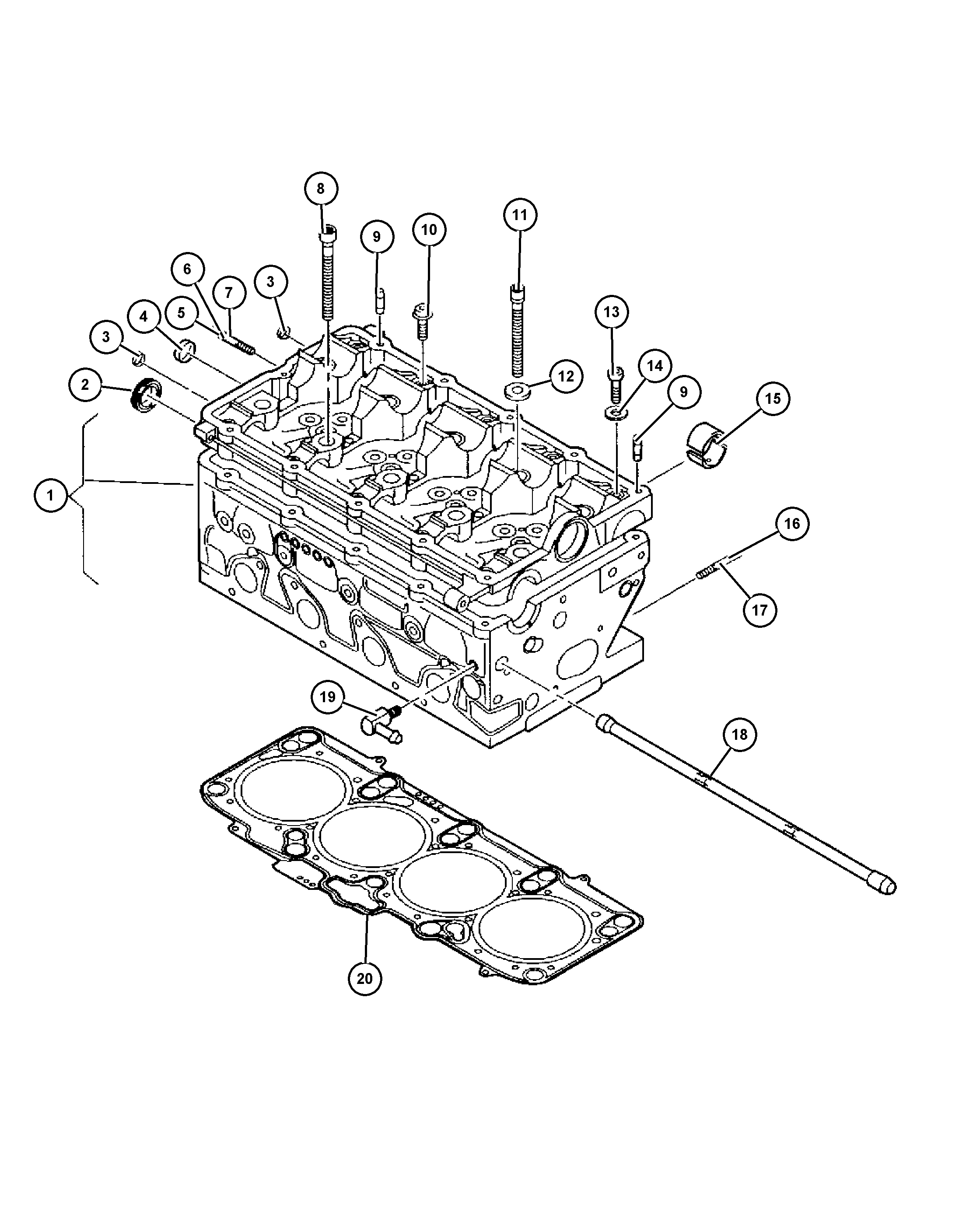 Chrysler 68033 094AA - Tiiviste, sylinterikansi inparts.fi