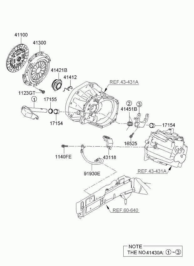 Hyundai 41100-02510 - Kytkinlevy inparts.fi