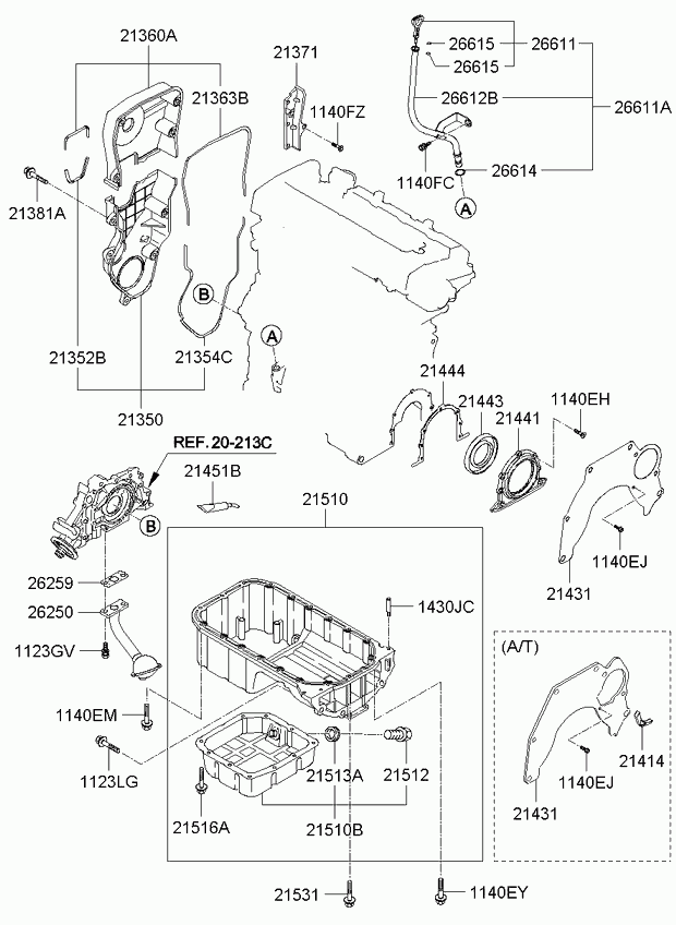 KIA 21321-42042 - Akselitiiviste, kampiakseli inparts.fi