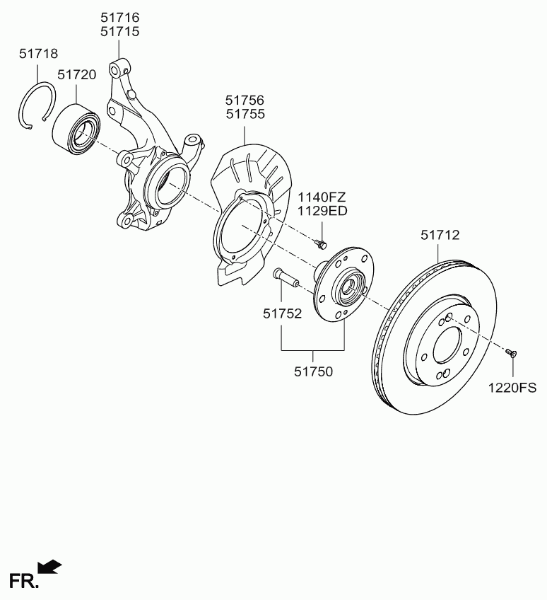 Hyundai 51720-0Q000 - Pyöränlaakerisarja inparts.fi