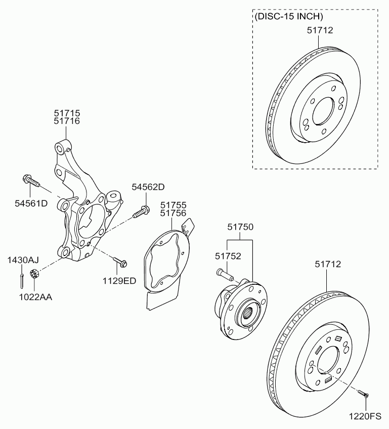 KIA 51712 2V000 - Jarrulevy inparts.fi