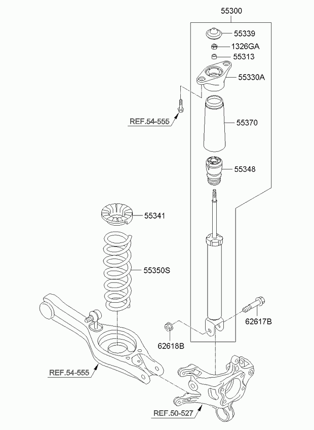 KIA 55300-A6450 - Iskunvaimennin inparts.fi