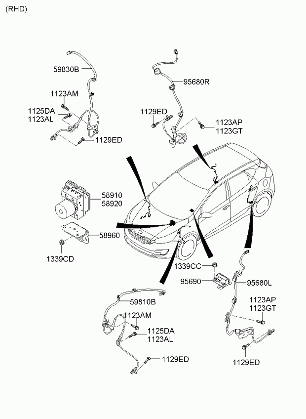 Hyundai 59810-A6300 - ABS-anturi inparts.fi