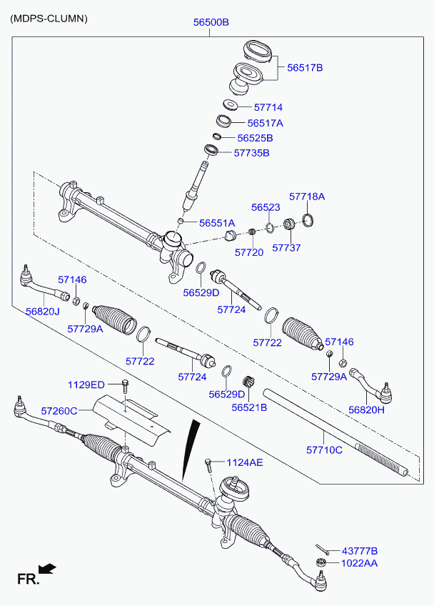 Hyundai 56820-C1000 - Raidetangon pää inparts.fi