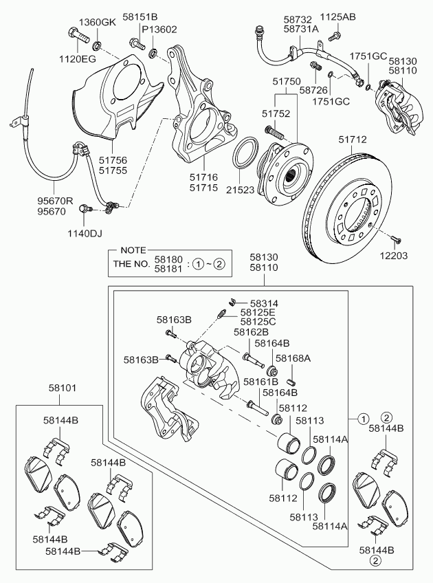 Hyundai 58101-4DE00 - Jarrupala, levyjarru inparts.fi